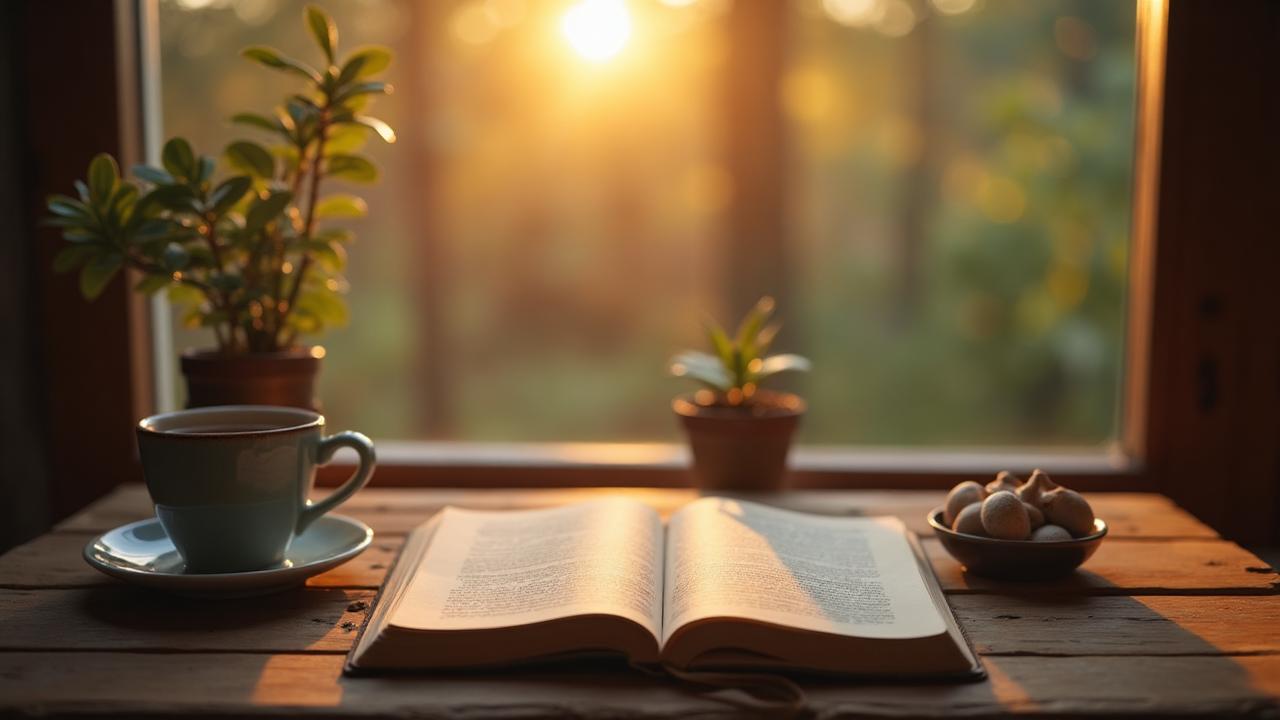 Peaceful reflection scene representing self-healing journey